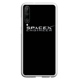 Чехол для Honor P30 с принтом SpaceX engineer в Новосибирске, Силикон | Область печати: задняя сторона чехла, без боковых панелей | elon | mars | musk | spascex | астронавт | илон | инженер | космос | маск | ракета