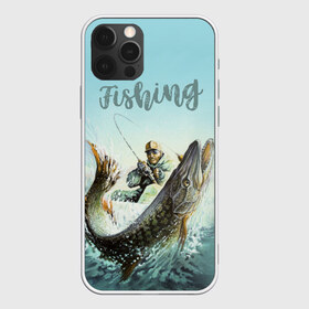 Чехол для iPhone 12 Pro Max с принтом Fishing в Новосибирске, Силикон |  | Тематика изображения на принте: рыба | рыбак | рыбалка | снасти | увлечение | улов | хобби