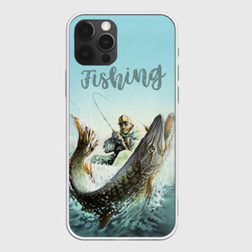 Чехол для iPhone 12 Pro Max с принтом Fishing в Новосибирске, Силикон |  | рыба | рыбак | рыбалка | снасти | увлечение | улов | хобби