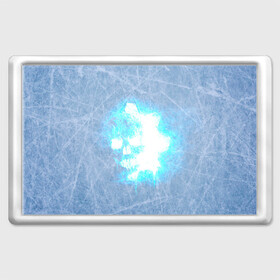 Магнит 45*70 с принтом Gears 5 Ice Omen в Новосибирске, Пластик | Размер: 78*52 мм; Размер печати: 70*45 | Тематика изображения на принте: game | gears 5 | gears of war 5 | ice omen | xbox | игра | кровь | саранча | снег | череп | шутер