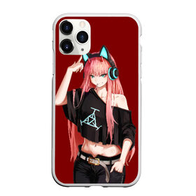 Чехол для iPhone 11 Pro матовый с принтом ZeroTwo (Darling in the Franx) в Новосибирске, Силикон |  | 002 | 02 | darling in the franxx | zero two | любимый во франксе | милый во франксе | ноль два