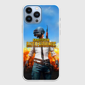 Чехол для iPhone 13 Pro Max с принтом PUBG HERO | ПАБГ ГЕРОЙ В ОГНЕ в Новосибирске,  |  | Тематика изображения на принте: battle royal | playerunknowns battlegrounds | pubg | пабг | пубг