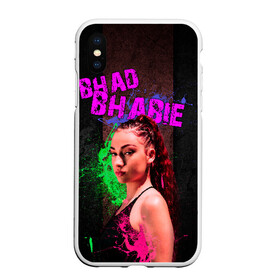 Чехол для iPhone XS Max матовый с принтом Bhad Bhabie в Новосибирске, Силикон | Область печати: задняя сторона чехла, без боковых панелей | bad bhabi | bad bhabie | bad fabi | bad phabie | bhabie | bhad fabhi | danielle bregoli | gansta | gucci | hip hop | phabie | rap | trap | бэд фаби | бэд фабия | гучи | реп | рэп | трэп | фабия | хип хоп