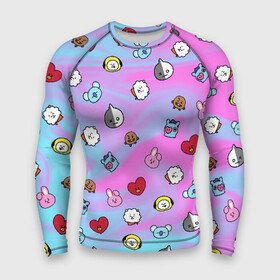 Мужской рашгард 3D с принтом BT21 в Новосибирске,  |  | bt21 | bt21 chimmy | bt21 cooky | bt21 koya | bt21 shooky | bt21 игрушки | bt21 купить | bt21 персонажи | bt21 чонгук | bts | bts 2019 | bts love | k pop | коя bt21 | магазин bt21