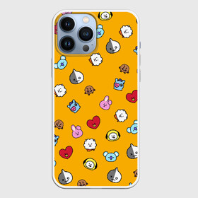 Чехол для iPhone 13 Pro Max с принтом BT21 в Новосибирске,  |  | bt21 | bt21 chimmy | bt21 cooky | bt21 koya | bt21 shooky | bt21 игрушки | bt21 купить | bt21 персонажи | bt21 чонгук | bts | bts 2019 | bts love | k pop | коя bt21 | магазин bt21