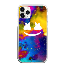 Чехол для iPhone 11 Pro Max матовый с принтом MARSHMELLO в Новосибирске, Силикон |  | christopher comstock | cosmos | dj | marshmello | music | вселенная | диджей | клубная музыкакосмос | клубняк | краски | крис комсток | логотип | маршмэллоу | музыка