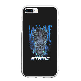 Чехол для iPhone 7Plus/8 Plus матовый с принтом Static Wayne в Новосибирске, Силикон | Область печати: задняя сторона чехла, без боковых панелей | 2014 | metal | music | need for speed | nfs | only | r.i.p | rip | rock | static | static x | staticx | the | wayne static | x | метал | музыка | нфс | рок | статик | уэйн статик