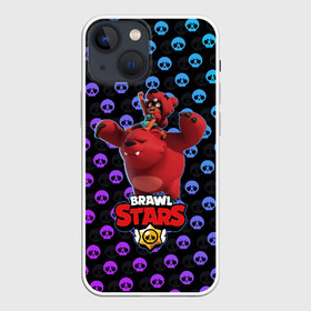 Чехол для iPhone 13 mini с принтом Brawl Stars в Новосибирске,  |  | brawl | brawl stars | stars | бравл | бравл старс | браво старс | игра | компьютерная | онлайн | старс