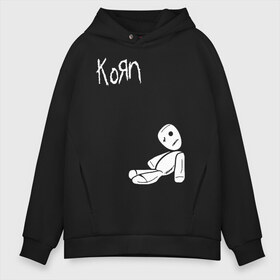 Мужское худи Oversize хлопок с принтом Korn в Новосибирске, френч-терри — 70% хлопок, 30% полиэстер. Мягкий теплый начес внутри —100% хлопок | боковые карманы, эластичные манжеты и нижняя кромка, капюшон на магнитной кнопке | korn | koяn | альтернативный | арвизу | гранж | грув | группа | дэвис | корн | коян | лузье | манки | метал | музыка | нюметал | панк | песни | рок | уэлч | филди | филипп | хэд | череп | шаффер