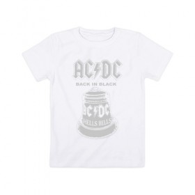 Детская футболка хлопок с принтом AC/DC в Новосибирске, 100% хлопок | круглый вырез горловины, полуприлегающий силуэт, длина до линии бедер | ac dc | acdc | acdc ас дс | австралийская | ангус янг | асдс | блюз | группа | крис слэйд | метал | молния | музыка | певцы | рок | рок н ролл | стиви янг | хард | хардрок | эксл роуз