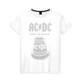 Женская футболка хлопок с принтом AC/DC в Новосибирске, 100% хлопок | прямой крой, круглый вырез горловины, длина до линии бедер, слегка спущенное плечо | ac dc | acdc | acdc ас дс | австралийская | ангус янг | асдс | блюз | группа | крис слэйд | метал | молния | музыка | певцы | рок | рок н ролл | стиви янг | хард | хардрок | эксл роуз