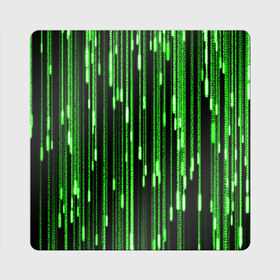 Магнит виниловый Квадрат с принтом МАТРИЦА в Новосибирске, полимерный материал с магнитным слоем | размер 9*9 см, закругленные углы | hugo weaving | pc | the matrix | код | компьютеры | матрица | матрица 4 | программист | программный код | цифры