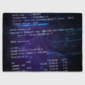 Плед 3D с принтом BIOS CODE в Новосибирске, 100% полиэстер | закругленные углы, все края обработаны. Ткань не мнется и не растягивается | hugo weaving | pc | the matrix | код | компьютеры | матрица | матрица 4 | программист | программный код | цифры
