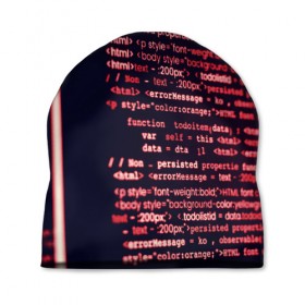 Шапка 3D с принтом HTML&PHP в Новосибирске, 100% полиэстер | универсальный размер, печать по всей поверхности изделия | hugo weaving | pc | the matrix | код | компьютеры | матрица | матрица 4 | программист | программный код | цифры