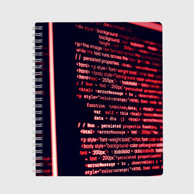 Тетрадь с принтом HTML&PHP в Новосибирске, 100% бумага | 48 листов, плотность листов — 60 г/м2, плотность картонной обложки — 250 г/м2. Листы скреплены сбоку удобной пружинной спиралью. Уголки страниц и обложки скругленные. Цвет линий — светло-серый
 | hugo weaving | pc | the matrix | код | компьютеры | матрица | матрица 4 | программист | программный код | цифры