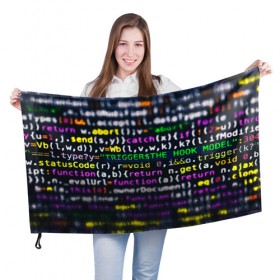 Флаг 3D с принтом ПРОГРАММИРОВАНИЕ в Новосибирске, 100% полиэстер | плотность ткани — 95 г/м2, размер — 67 х 109 см. Принт наносится с одной стороны | hugo weaving | pc | the matrix | код | компьютеры | матрица | матрица 4 | программист | программный код | цифры
