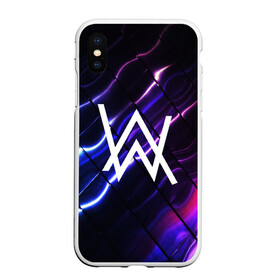 Чехол для iPhone XS Max матовый с принтом ALAN WALKER в Новосибирске, Силикон | Область печати: задняя сторона чехла, без боковых панелей | alan walker | aw | electro | electro music | music | алан уокер | музыка | музыкант | электро | электронная музыка