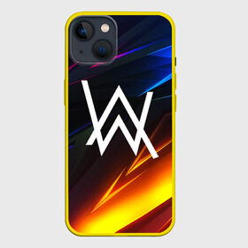 Чехол для iPhone 13 с принтом ALAN WALKER STRIPES в Новосибирске,  |  | alan walker | aw | electro | electro music | music | алан уокер | музыка | музыкант | электро | электронная музыка