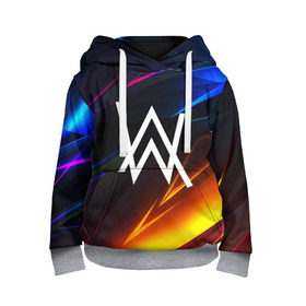 Детская толстовка 3D с принтом ALAN WALKER STRIPES в Новосибирске, 100% полиэстер | двухслойный капюшон со шнурком для регулировки, мягкие манжеты на рукавах и по низу толстовки, спереди карман-кенгуру с мягким внутренним слоем | alan walker | aw | electro | electro music | music | алан уокер | музыка | музыкант | электро | электронная музыка