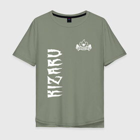 Мужская футболка хлопок Oversize с принтом KIZARU HAUNTED F. в Новосибирске, 100% хлопок | свободный крой, круглый ворот, “спинка” длиннее передней части | family | haunted | karmageddon | karmagedon | kizaru | кармагеддон | кармагедон | кизару | фэмили | хаунтед