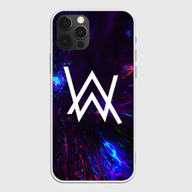 Чехол для iPhone 12 Pro Max с принтом ALAN WALKER NEON в Новосибирске, Силикон |  | alan walker | aw | electro | electro music | music | алан уокер | музыка | музыкант | электро | электронная музыка