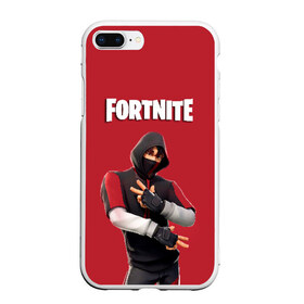 Чехол для iPhone 7Plus/8 Plus матовый с принтом IKONIK FORTNITE в Новосибирске, Силикон | Область печати: задняя сторона чехла, без боковых панелей | 10 | battle | fort | fortnite | ikonik | royale | season | битва | иконик | королевская | сезон | форт | фортнайт