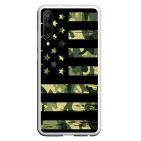 Чехол для Honor P30 с принтом American Flag Camo в Новосибирске, Силикон | Область печати: задняя сторона чехла, без боковых панелей | eagle | states | united | usa | армейские | армия | камуфляж | орел | служба | снайпер | соединенных | солдат | сша | форма | штатов