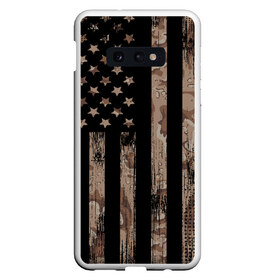 Чехол для Samsung S10E с принтом American Flag Camo в Новосибирске, Силикон | Область печати: задняя сторона чехла, без боковых панелей | eagle | states | united | usa | армейские | армия | камуфляж | орел | служба | снайпер | соединенных | солдат | сша | форма | штатов