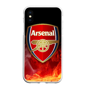 Чехол для iPhone XS Max матовый с принтом Arsenal в Новосибирске, Силикон | Область печати: задняя сторона чехла, без боковых панелей | arsenal | arsenal fc | the gunners | английский клуб | арсенал | лондон | лондонский арсенал | премьер лига | футбол | футболист | футбольный клуб