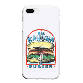 Чехол для iPhone 7Plus/8 Plus матовый с принтом Big Kahuna Burger в Новосибирске, Силикон | Область печати: задняя сторона чехла, без боковых панелей | big kahuna | burger | kahuna | pulp fiction | голливуд | кино | криминальное чтиво