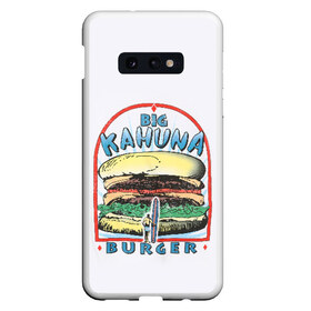 Чехол для Samsung S10E с принтом Big Kahuna Burger в Новосибирске, Силикон | Область печати: задняя сторона чехла, без боковых панелей | big kahuna | burger | kahuna | pulp fiction | голливуд | кино | криминальное чтиво