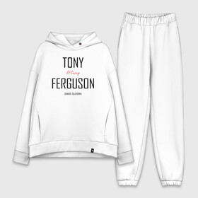 Женский костюм хлопок Oversize с принтом Tony Ferguson в Новосибирске,  |  | cucuy | el cucuy | mma | tony ferguson | ufc | бабайка | бугимен | конор | мма | орел | тони | тони фергюсон | хабиб | эль кукуй | юфс