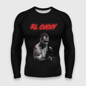 Мужской рашгард 3D с принтом EL CUCUY в Новосибирске,  |  | cucuy | el cucuy | mma | tony ferguson | ufc | бабайка | бугимен | конор | мма | орел | тони | тони фергюсон | хабиб | эль кукуй | юфс