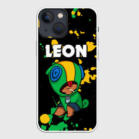 Чехол для iPhone 13 mini с принтом BRAWL STARS LEON в Новосибирске,  |  | android | brawl stars | colt | crow | games | leon | penny | poco. | shelly | spike | wanted | брав | бравл старс | звезды | игры | мобильные игры | старс