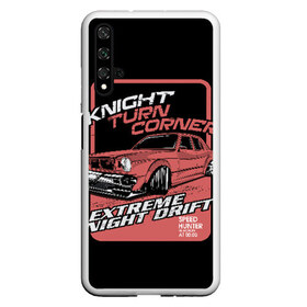 Чехол для Honor 20 с принтом Extreme night drift в Новосибирске, Силикон | Область печати: задняя сторона чехла, без боковых панелей | auto | car | cars | concept | crash | drift | drifting | extreme | fast | garage | race | racing | rally | super | turbo | автомобил | быстрый | дрифт | классика | экстрим