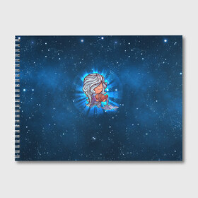 Альбом для рисования с принтом Водолей в Новосибирске, 100% бумага
 | матовая бумага, плотность 200 мг. | вселенная | гороскоп | знаки зодиака | зодиак | космос | медитация | планеты