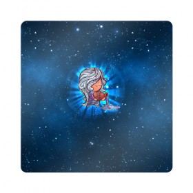 Магнит виниловый Квадрат с принтом Водолей в Новосибирске, полимерный материал с магнитным слоем | размер 9*9 см, закругленные углы | вселенная | гороскоп | знаки зодиака | зодиак | космос | медитация | планеты