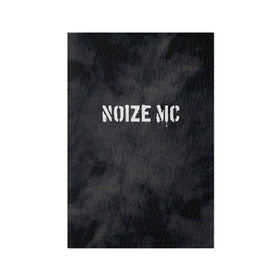 Обложка для паспорта матовая кожа с принтом NOIZE MC в Новосибирске, натуральная матовая кожа | размер 19,3 х 13,7 см; прозрачные пластиковые крепления | Тематика изображения на принте: noize mc