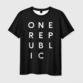 Мужская футболка 3D с принтом One Republic (+спина) в Новосибирске, 100% полиэфир | прямой крой, круглый вырез горловины, длина до линии бедер | one republic | уан репаблик