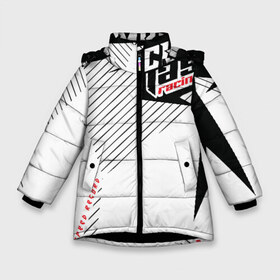 Зимняя куртка для девочек 3D с принтом Форма для мотокросса FOX в Новосибирске, ткань верха — 100% полиэстер; подклад — 100% полиэстер, утеплитель — 100% полиэстер. | длина ниже бедра, удлиненная спинка, воротник стойка и отстегивающийся капюшон. Есть боковые карманы с листочкой на кнопках, утяжки по низу изделия и внутренний карман на молнии. 

Предусмотрены светоотражающий принт на спинке, радужный светоотражающий элемент на пуллере молнии и на резинке для утяжки. | bike | crash | drift | extreme | fox | motor cycle | motorbike | motorcycle | race | racing | rally | turbo | автомобил | быстрый | классика | мотокросс | мотоцикл | экстрим