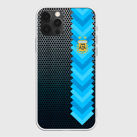 Чехол для iPhone 12 Pro Max с принтом Аргентина форма в Новосибирске, Силикон |  | аргентина | атрибутика | бег | победа | поле | сборная | соты | спорт | узор | футбол