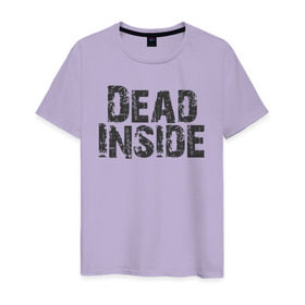Мужская футболка хлопок с принтом Dead inside в Новосибирске, 100% хлопок | прямой крой, круглый вырез горловины, длина до линии бедер, слегка спущенное плечо. | dead inside | dont open | гуль | дед инсайт | дединсайт | дэд инсайт | дэдинсайт | интроверт | кен канеки | мертв внутри | мертвый внутри