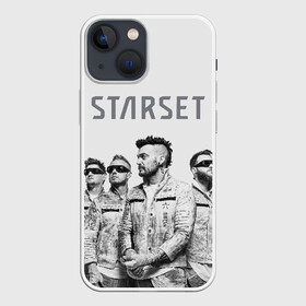 Чехол для iPhone 13 mini с принтом Starset Band в Новосибирске,  |  | Тематика изображения на принте: logo | rock | starset | лого | рок | старсет