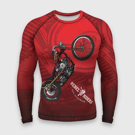 Мужской рашгард 3D с принтом Vintage chopper motorcycle в Новосибирске,  |  | bike | crash | drift | extreme | jawa | motor cycle | motorbike | motorcycle | race | racing | rally | turbo | автомобил | быстрый | классика | мотоцикл | скремблер | экстрим