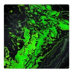 Магнитный плакат 3Х3 с принтом Тёмные зеленые краски в Новосибирске, Полимерный материал с магнитным слоем | 9 деталей размером 9*9 см | abstract | acrylic | art | color | liquid | modern | paint | painting | splash | абстракция | акрил | арт | брызги | жидкость | искусство | краска | рисунок | современный