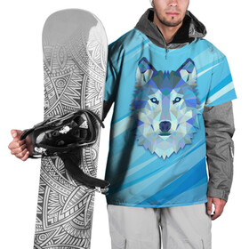 Накидка на куртку 3D с принтом Холодный волк в Новосибирске, 100% полиэстер |  | абсстракция | большой | вой | волчара | глаза | животное | зима | зубы | клыки | крутая | крутой | лайка | лёд | молнии | ну | оскал | осколки | погоди | полигон | серый | снег | хаски | хищник | холод