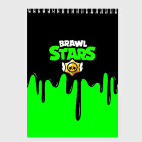 Скетчбук с принтом BRAWL STARS в Новосибирске, 100% бумага
 | 48 листов, плотность листов — 100 г/м2, плотность картонной обложки — 250 г/м2. Листы скреплены сверху удобной пружинной спиралью | brawl stars | bull | colt | leon | stars | берли | бо | брок | ворон | джесси | динамайк | дэррил | кольт | леон | мортис | нита | пайпер | пенни | поко | пэм | рикошет | спайк | тара | фрэнк | шелли | эль примо