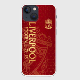 Чехол для iPhone 13 mini с принтом Ливерпуль в Новосибирске,  |  | liverpool | liverpool fc | ynwa | you never walk alone | ливерпуль | фан ливерпуля | фанатская | футбол | футболист | футбольный клуб | энфильд