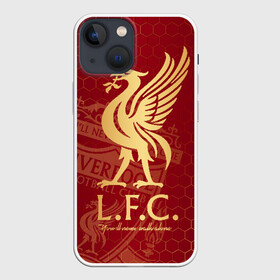 Чехол для iPhone 13 mini с принтом Ливерпуль в Новосибирске,  |  | liverpool | liverpool fc | ynwa | you never walk alone | ливерпуль | фан ливерпуля | фанатская | футбол | футболист | футбольный клуб | энфильд