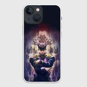 Чехол для iPhone 13 mini с принтом Дзёсукэ тень в Новосибирске,  |  | anime | jojo | senpai | tian | аниме | анимэ | джоджо | ониме | онимэ | сенпай | тян